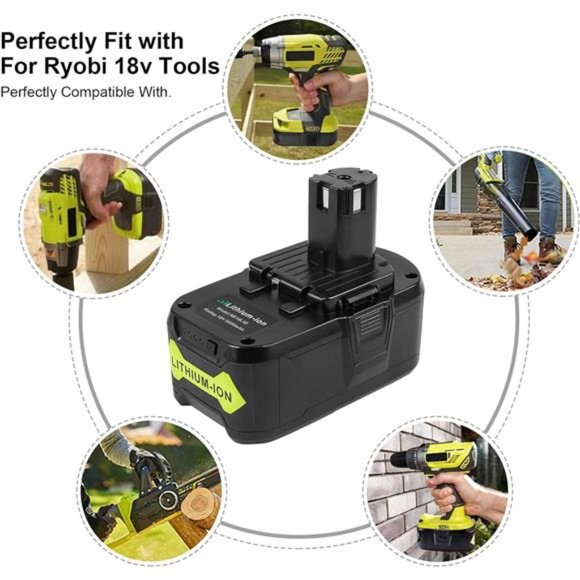 Ryobi Other - Ryobi 18 Volt Battery Lithium for Ryobi ONE+ Cordless Drill Tool (1Pack)